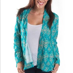 NWT All for Color asymmetrical Blue blazer Jacket
